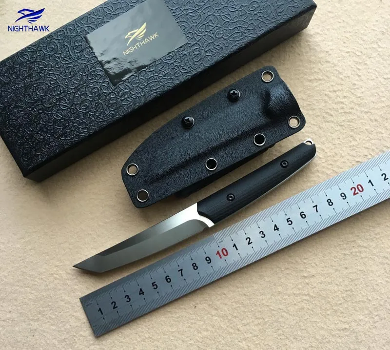 NIGHTHAWK Slay VG 10 blade G10 handle fixed blade tactical hunting