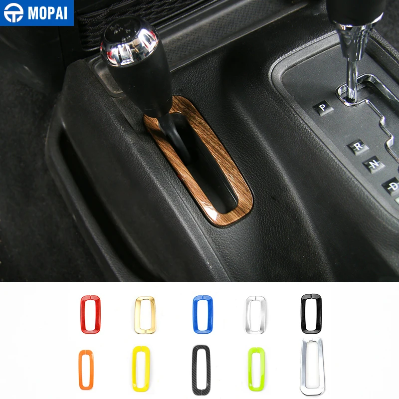 

MOPAI ABS Car Interior Small Size Gear Shift Box Panel Trim Cover Stickers For Jeep Wrangler JK 2011-2016 Car Styling