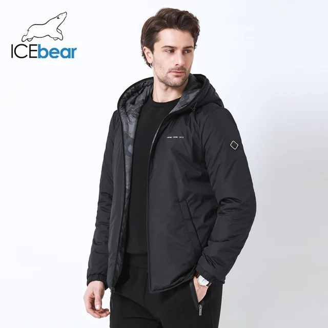 ICEbear новый мужской пиджак в 2019 году двойной носить мужской ветрозащитный теплый пиджак высокого качества повседневная мужская MWC19686
