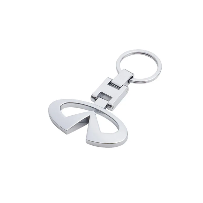 

3D Car Logo Key Chain Double Sided Alloy Metal Keyring Infiniti Keychain Accessories for Infiniti letter