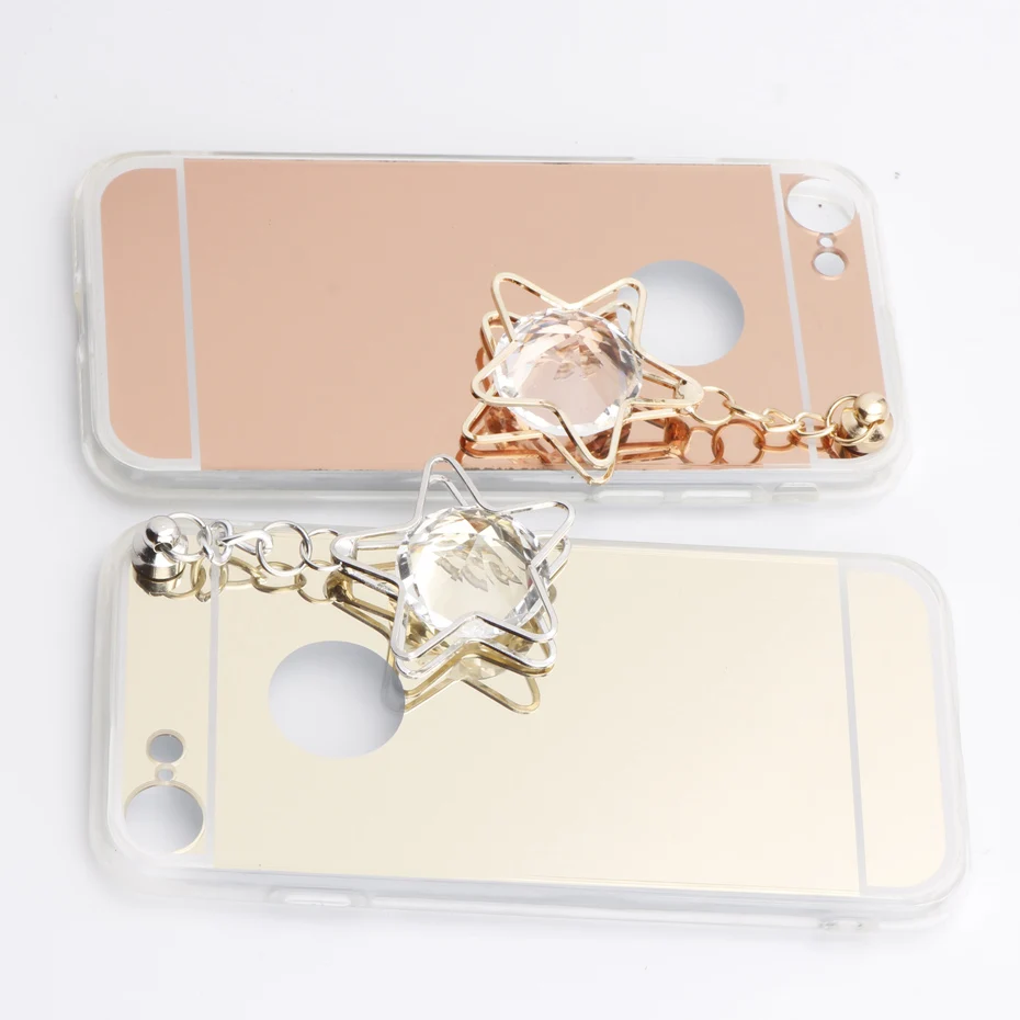 Изысканный Чехол Зеркало для OPPO R7 R7S R9 R9s R11 R11s плюс R15 Pro R17 Diamond украсить Мягкая