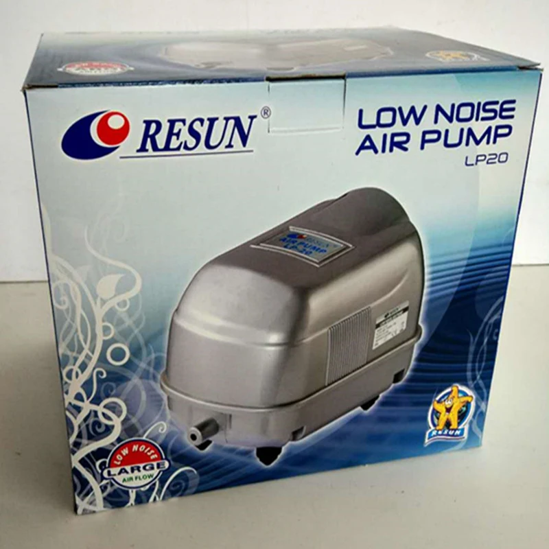17W 22L/min RESUN LP 20 Low Noise Aquarium Air Pump for Septic Tank