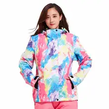 LTVT Женский Открытый Сноуборд Комплект горнолыжный костюм куртка+ лыжные брюки непромокаемые ветрозащитные дышащие зимние термальность костюмы для женщи