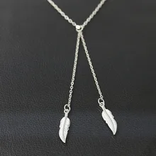 Original Simple Small Pure and Fresh Fashion Short Golden Leaves Modelling Elegant Exquisite Clavicle Necklace Jewelry 2 Colors