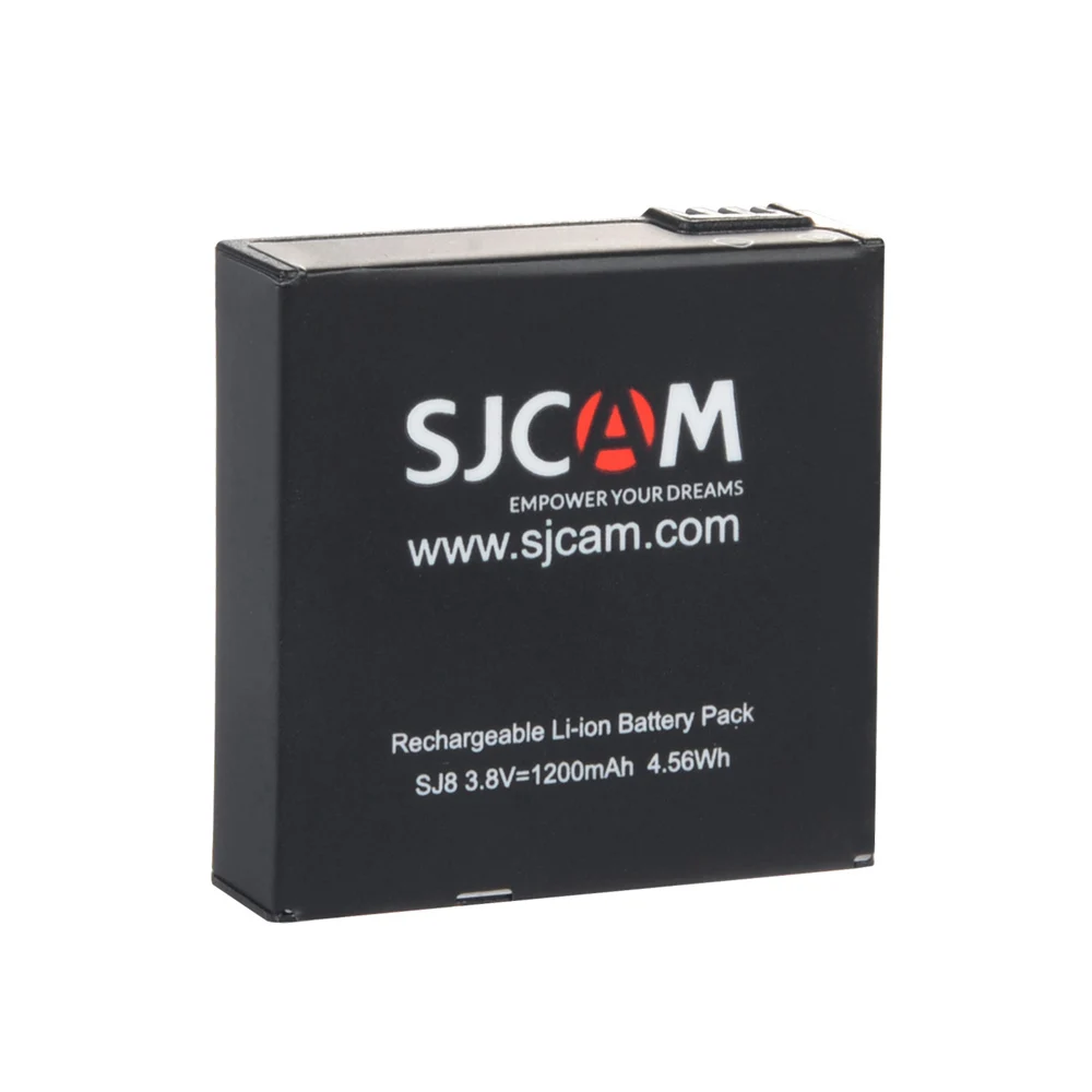 battery Для SJCAM SJ8/pro/plus мотоциклетная зарядка водонепроницаемый корпус батарея Двухместный пульт дистанционного управления Автоспуск стержень рамка микрофон - Цвет: battery