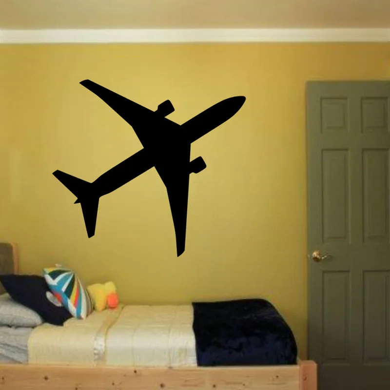Airplane Wall Decals Kids Bedroom Vinyl Adhesive Stickers Wall Stickers