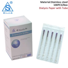 Shunhe 100pcs Acupuncture Needle Disposable Sterile Acupuncture Needles Therapy With Tube Acupoint Acupuntura Asepsis Massage huatuo acupuncture needles huatuo acupuncture instrument set acupuncture needles package reusable acupuncture massage needles