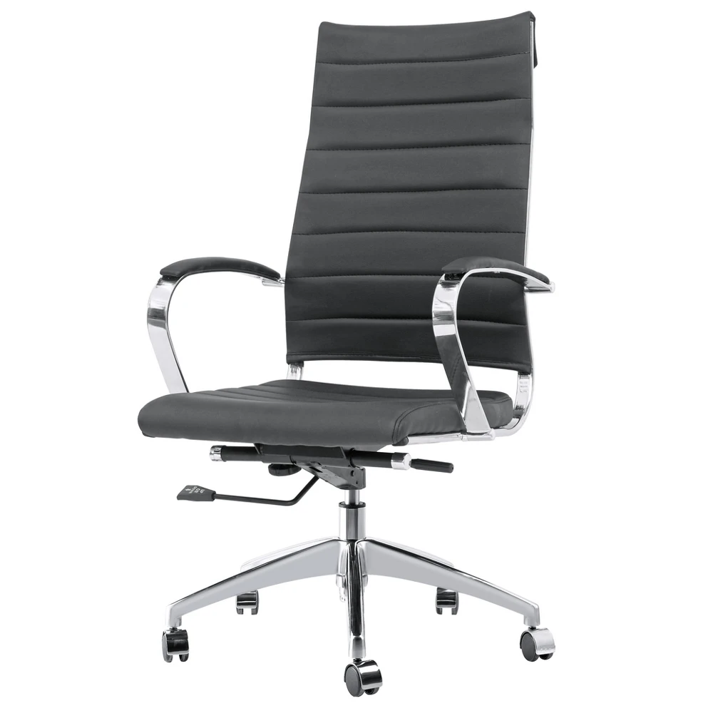Fine Mod Imports Sopada Conference Office Chair High Back, Black (4)
