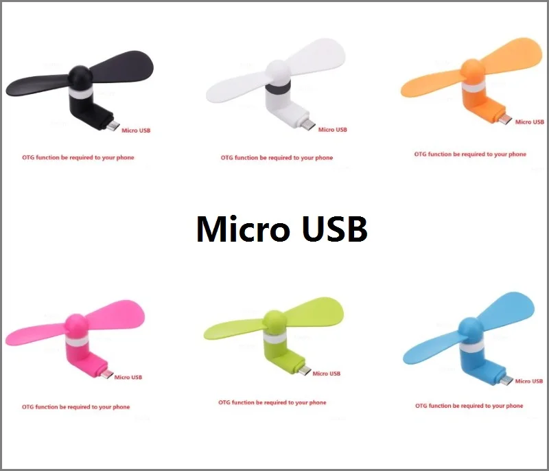 Мини вентилятор USB 2 в 1 с разъемом Micro Тип C 8pin|Зарядные устройства| |