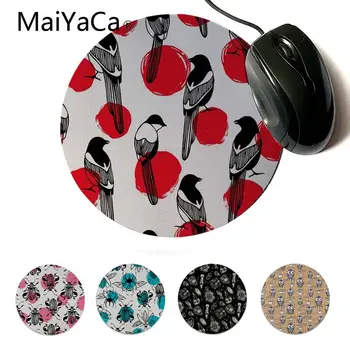 

MaiYaCa Insect Gamer Speed Mice Retail Small Rubber Mousepad Custom Design Gaming Computer Round Mouse pads