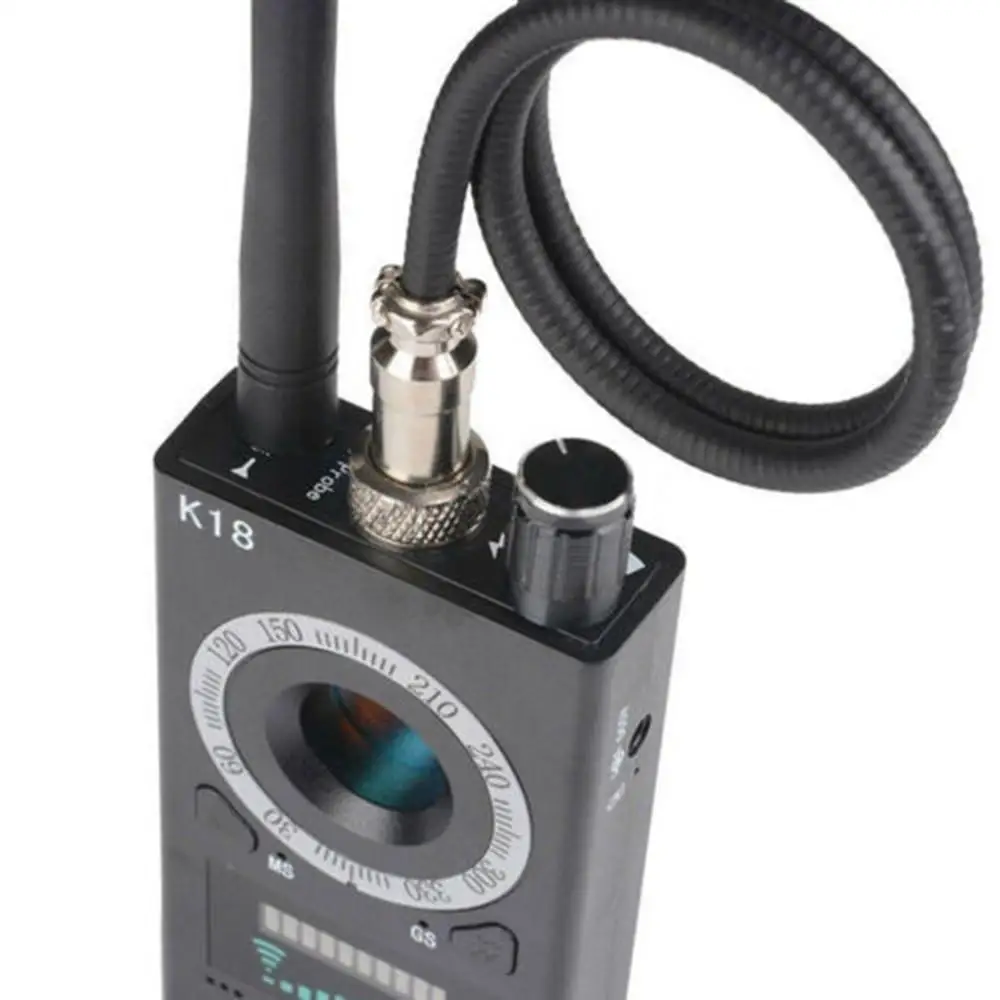 RF Signal detector Anti-spy Detector Camera K18 GSM Audio Bug Finder GPS Scan EU/US Plug