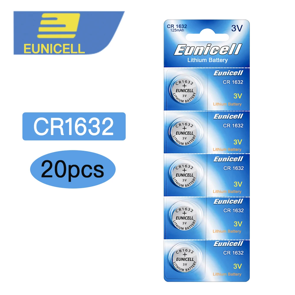 Литиевые Батарейки CR1632 CR 1632 ECR1632 DL1632 KCR1632 LM1632 3V для игрушек часов 4 карты 20 шт.|button