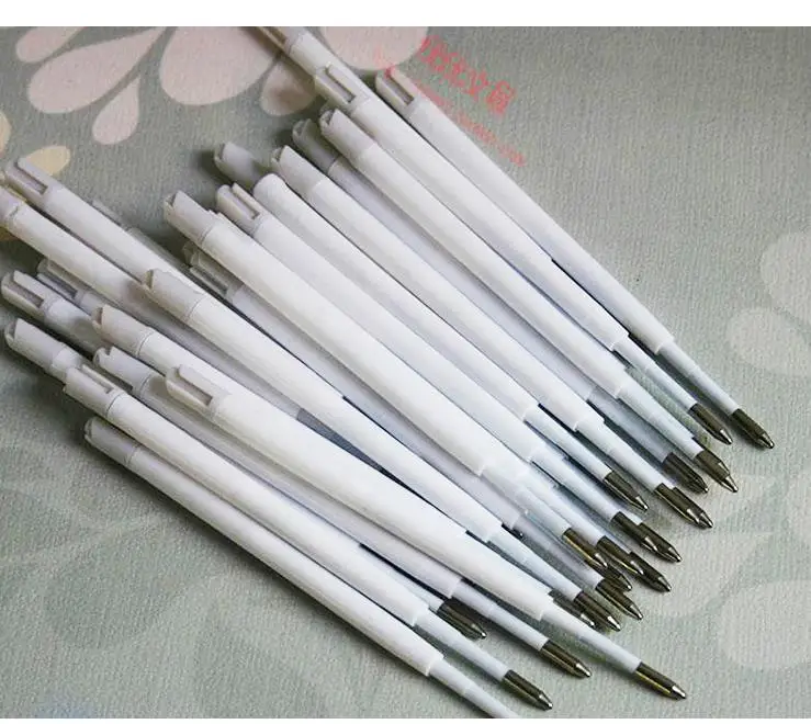 [4Y4A] 100pcs Metal Cartridge Ballpoint G2 refill Standard size Writing Lead size 0.99mm Stationery Accessories Pen Parts