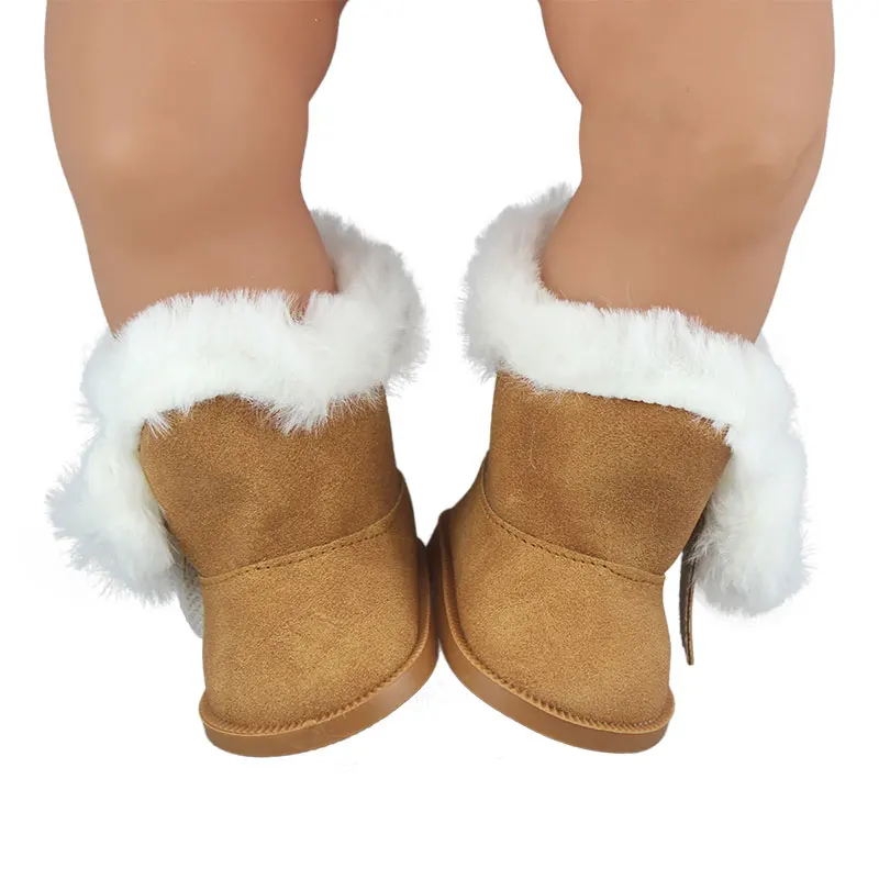 

Brown Boots Fit For 43cm Doll 17 Inch Reborn Babies Doll Shoes
