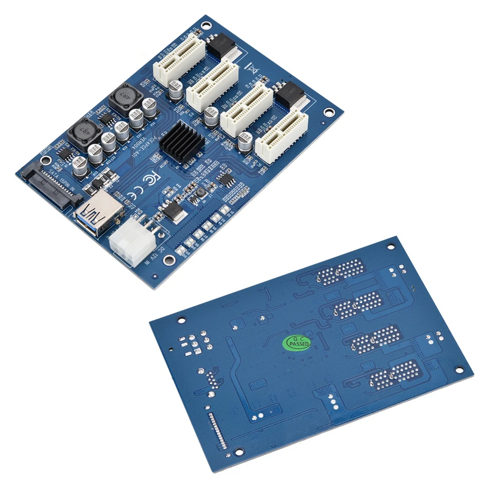 Высокое качество компьютерная шина PCI-E 1X для 4X PCIe USB3.0 конвертер удлинитель адаптер карты расширения Комплект для WINDOWS