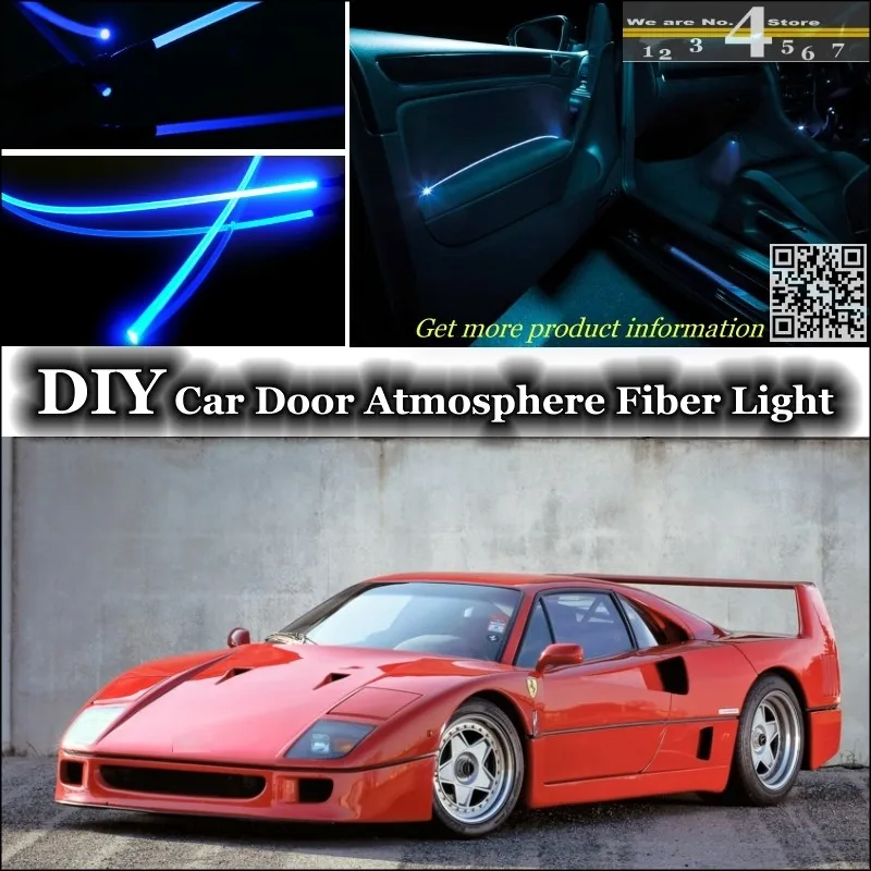 

For Ferrari F40 interior Ambient Light Tuning Atmosphere Fiber Optic Band Lights Inside Door Panel illumination (Not EL light)
