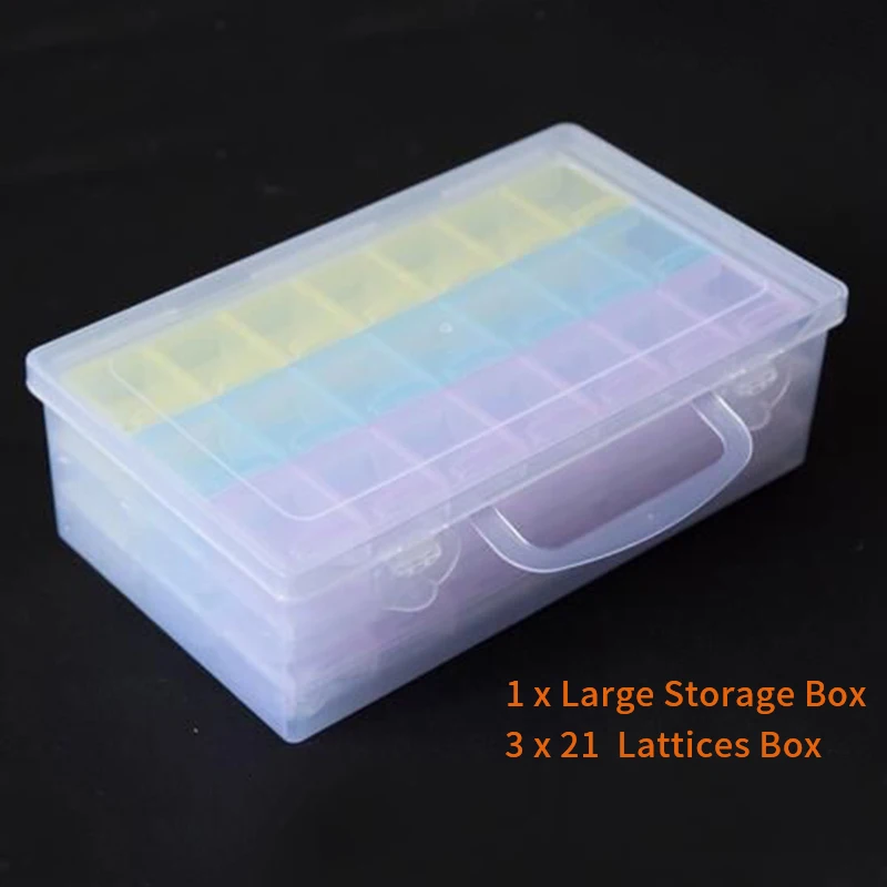 Diamond Painting Box Tools Beads Container Resin Rhinestone Daimant