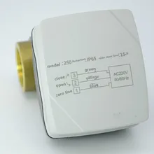 AC220V DN15/DN20/DN25 2 Way 3 провода латунь моторизованный шаровой клапан электрический шаровой клапан