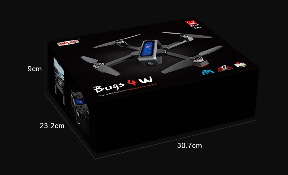 MJX Bugs 4W B4W 5G Дрон GPS с Wi-Fi 2K HD камера Анти-встряхивание 1,6 км 25 минут Fly Time оптический поток Квадрокоптер-Дрон VS F11