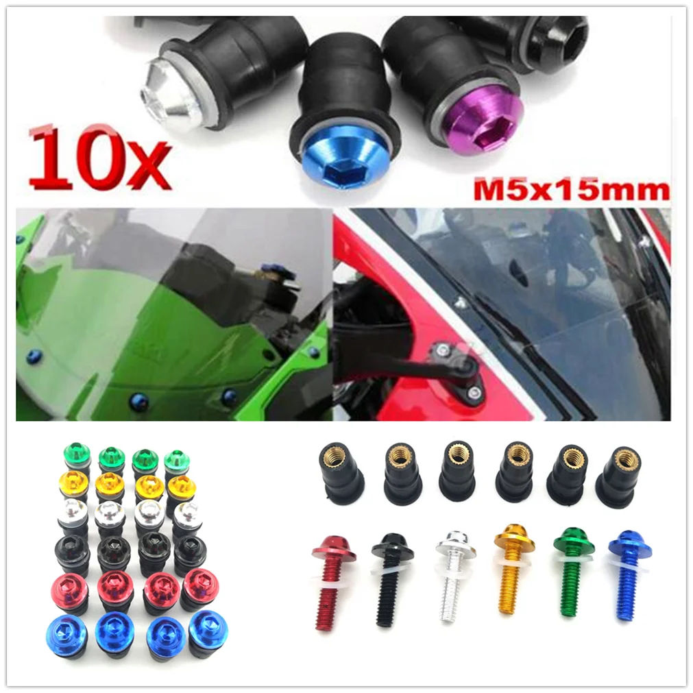 

motorcycle Windshield Bolt windscreen Fastener Screw for HONDA CB1100 GIO special CRF1000L AFRICA TWIN CBF1000 A CB600F