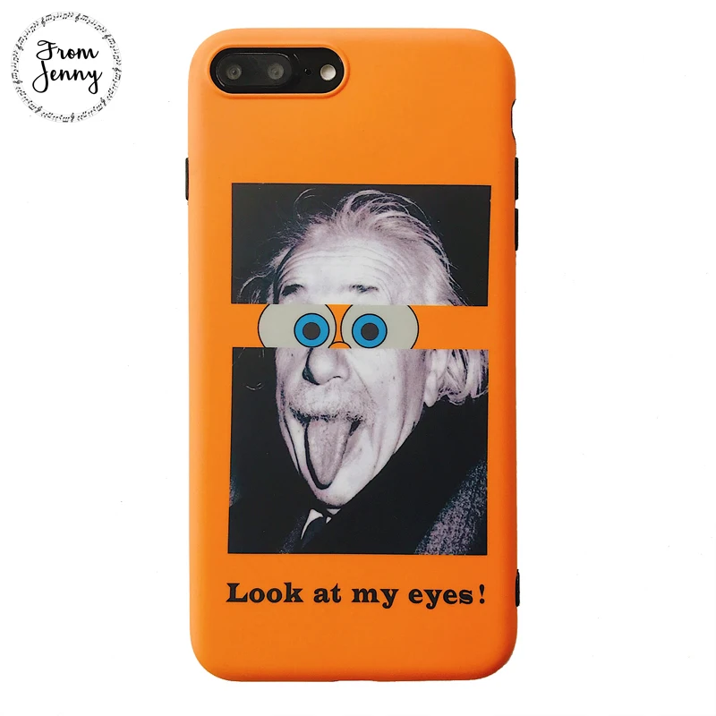 От Jenny Look at my eyes Coque для iPhone 6s Забавный чехол для iPhone 6 S p'lu's чехол для телефона для iPhone 7 7plus 8 8 plus X мягкий чехол