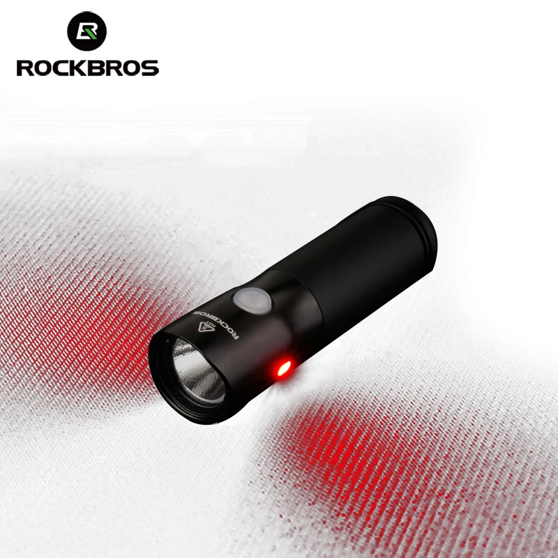 Tanie ROCKBROS przód roweru lekki powerbank wodoodporny USB rower na akumulator lampa boczna ostrzeżenie latarka 700 lumenów 2000mAh 5 trybów