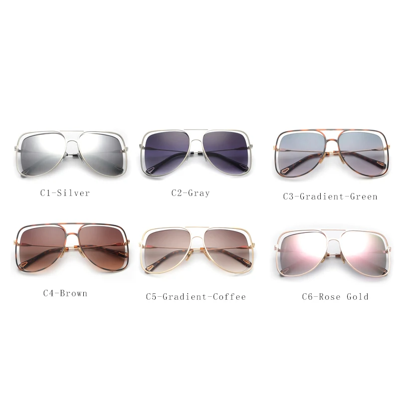 Королевские женские солнцезащитные очки больших размеров квадратной формы, брендовые дизайнерские полые Солнцезащитные очки для женщин, унисекс, металлические полые Солнцезащитные очки UV400 ss079