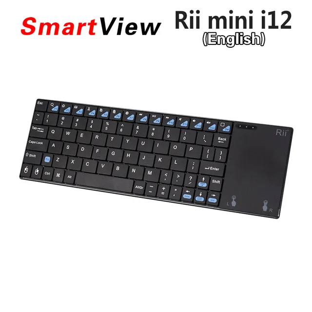 Cheap [Genuine] Rii mini i12 English Version 2.4G Mini Wirless Fly Air mouse Keyboard Touchpad For PC HTPC IPTV Smart Android TV Box 