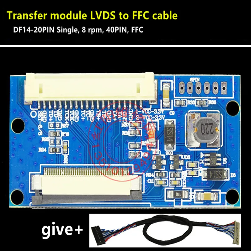 DF14-20P один, 8 очередь, 40 P, EJ080NA-04C, интерфейс FPC, переключиться на LVDS экран, плата адаптер LVDS