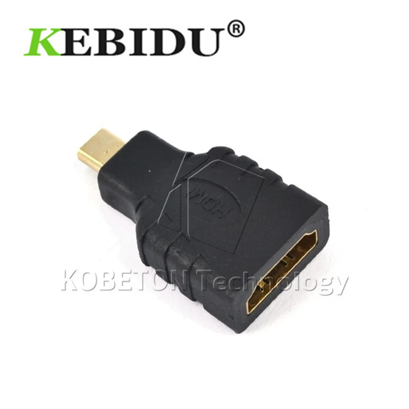 Адаптер Kebidu HDMI Micro позолоченный адаптер тип A переходник с женского на micro Тип D для