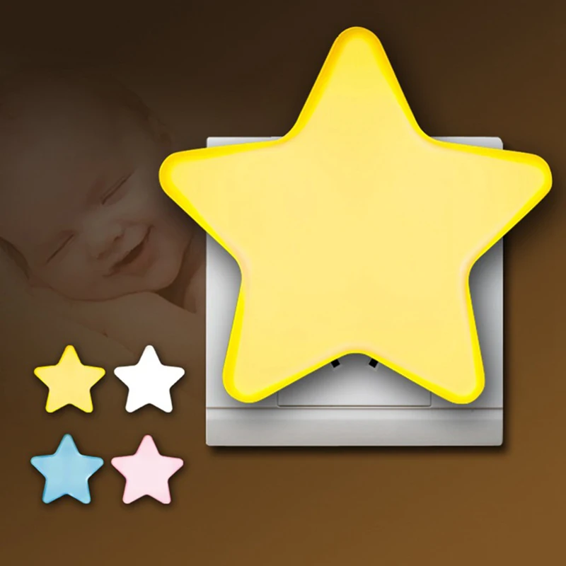 

Art Deco Sensor Control LED wall Light EU US Plug Novelty Star Bedroom study romm bathroom Night Light Baby Gift home lighting