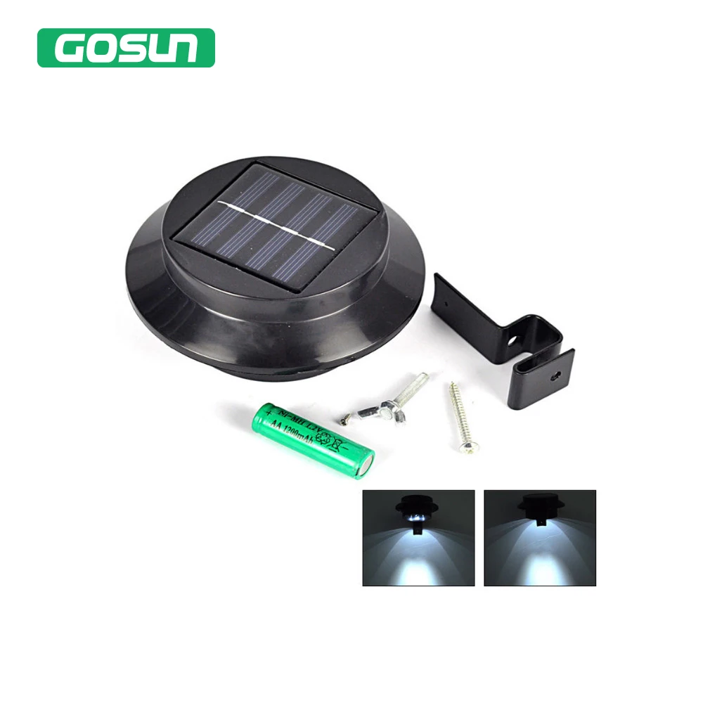 LED Solar Power Switch Wall Light Outdoor Waterproof Energy Saving