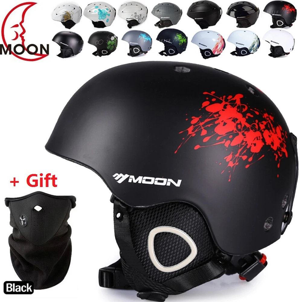 MOON Ski helmet Ultralight and Integrally molded Breathable Snowboard