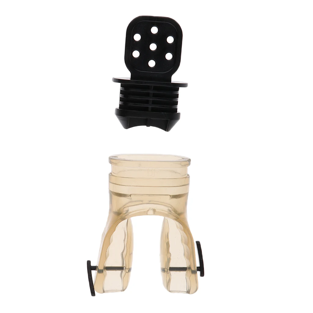 1PC Snorkel Bite Comfort Silicone Scuba Diving Snorkelling Moldable Bite Mouthpiece Regulator Accessories with Tie Wrap Gear