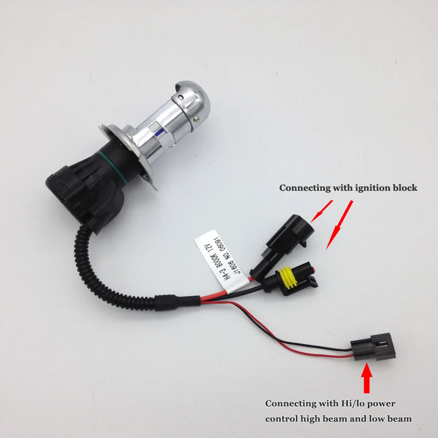 12V 35W H4-3 HID фары Биксеноновые Hi/короче спереди и длиннее сзади) замена ксеноновые лампы Conversion Kit 3000K 4300k 5000k 6000k 8000 К Автомобильные фары