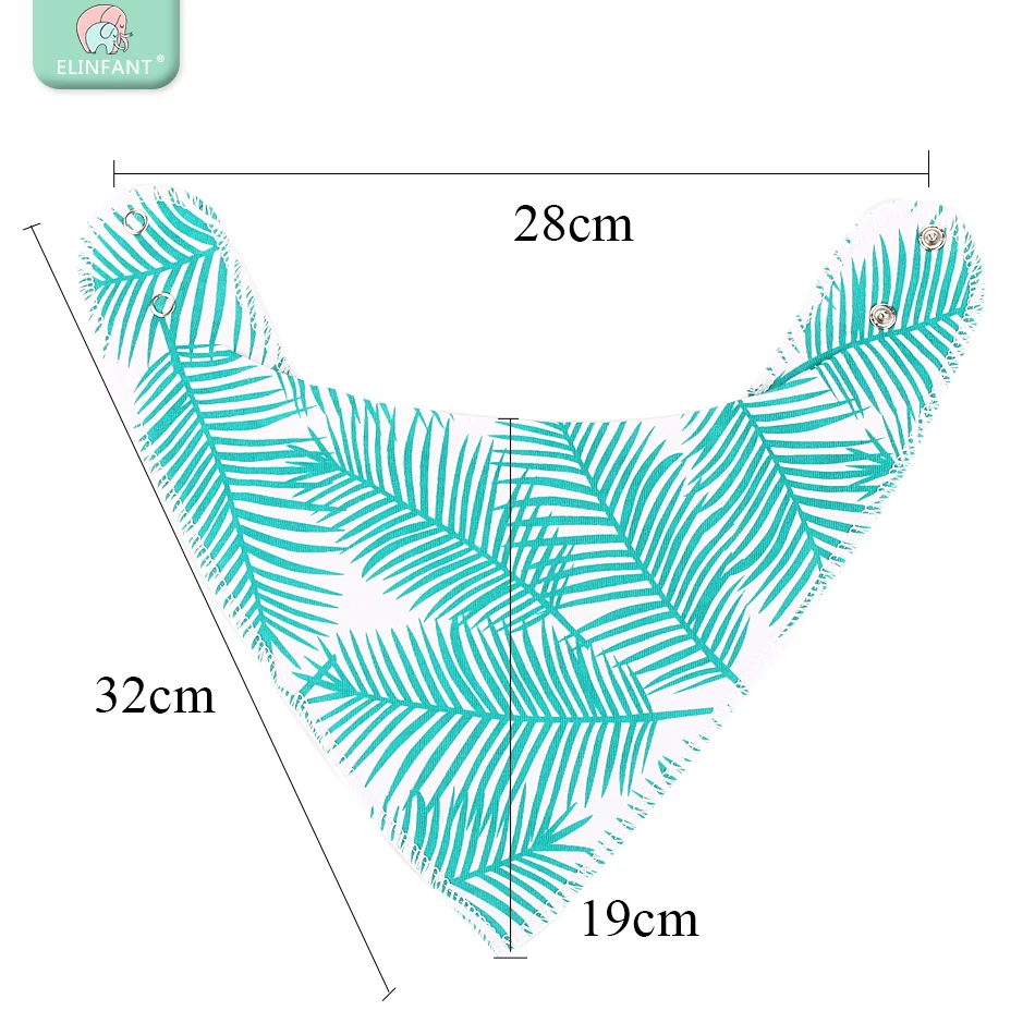 Elinfant бандана, детские нагрудники для малышей, Милая принцесса, чистый хлопок, супер-стильный Антибактериальный фартук против запаха, сухие нагрудники