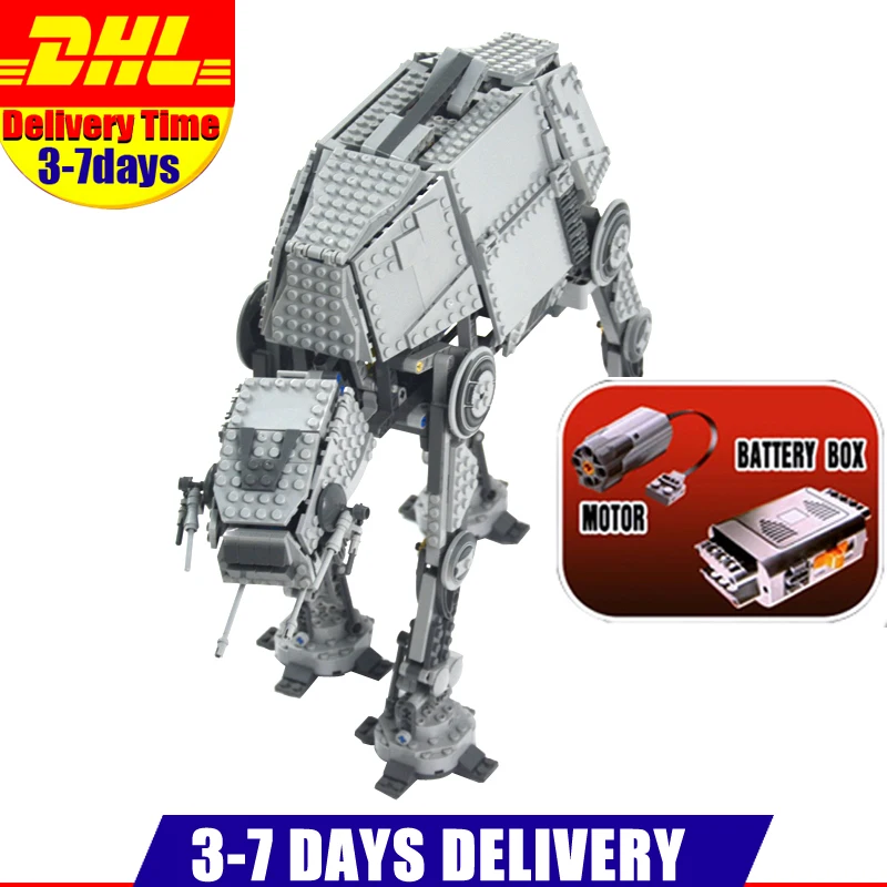 

IN Stock DHL 1137PCS LEPIN 05050 Star Series Wars Motorized Walking AT-AT Model Building Kit Set Blocks Bricks Toy Clone 10178