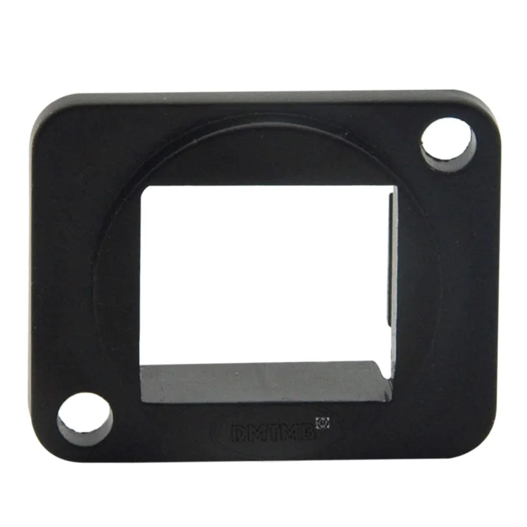 

D type metal face plate with 1 keystone hole and black color