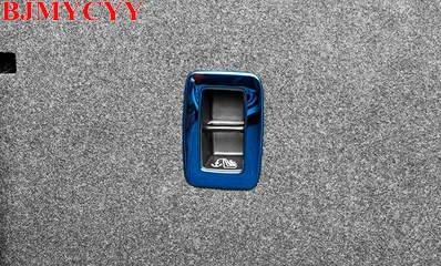 

BJMYCYY 2pcs Automobile rear seat adjustment stainless steel decorative frame For Volkswagen T-ROC T ROC 2018 Accessories
