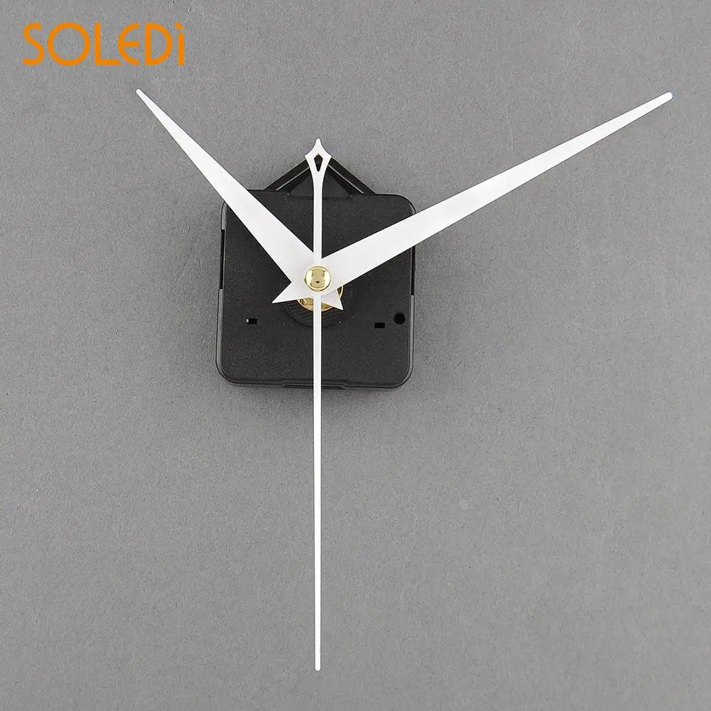 

SOLEDI Clock Movement with White Hands Useful Replacement Tool Mechanism Parts DIY Set Drop Shipping Repairing Quartz