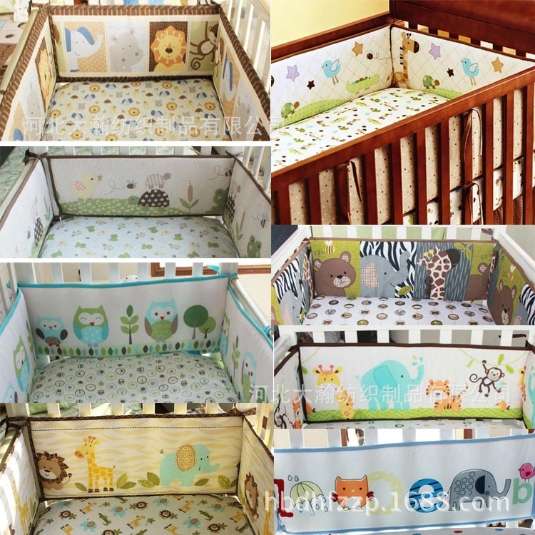 Bebe Tour De Lit Bebe Lit Protection Lit Bebe Pare Chocs 100 Coton 3d Broderie Animal Fleur 4 Pieces Plus Styles A Choisir Aliexpress