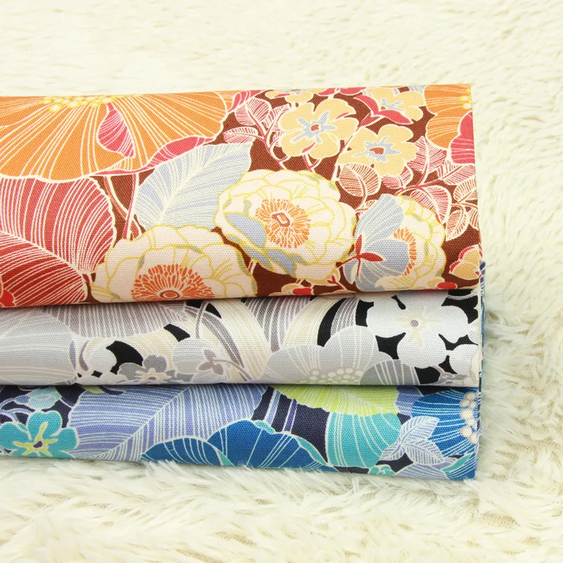 Nordic Style 100% Cotton Fabric Beautiful Floral Prints DIY for Cushion Cover/Dress/Handbag Oxford | Дом и сад