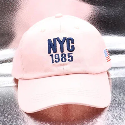 SUOGRY, высокое качество, хлопок, NYC 1985, бейсболка, Gorra Trucker, шапки для гольфа, для мужчин, женщин, кепки s, для мужчин, США, шапки, американский флаг, Snapback - Цвет: pink