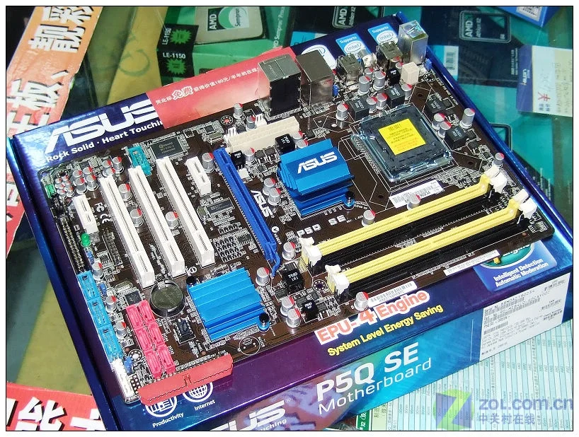 Материнская плата Asus P5Q SE для настольного компьютера P45 Socket LGA 775 для Core 2 Duo Quad DDR2 16G UEFI ATX BIOS оригинальная материнская плата Б/у в продаже