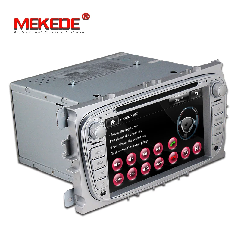 Excellent 2din Car GPS Navigation radio for Focus S-max Kuga Mondeo with Radio DVD Headunit Bluetooth steering wheel control free 8GB map 1