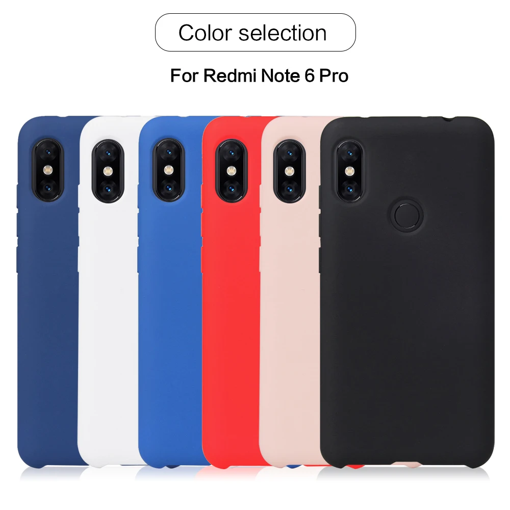 

Liquid Silicone Phone Case For Xiaomi Redmi Note 7 6 5 Pro 6A 5A Prime S2 Solid Color Soft TPU Case For Redmi 5 Plus 6 Pro Cover