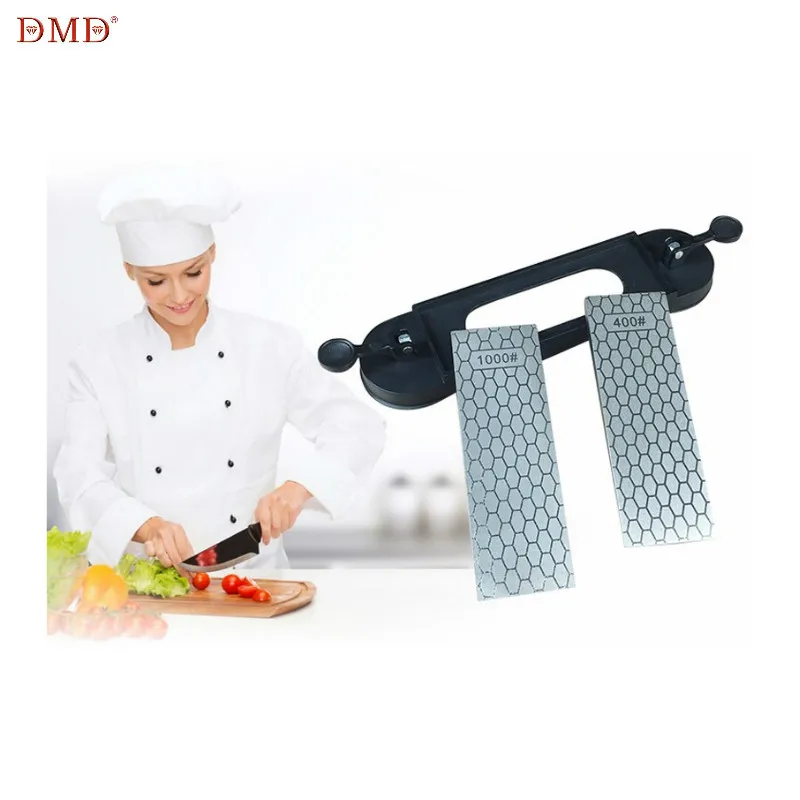 

DMD Double Sided Diamond Sharpening Stone Knife 400 1000 Grit LX1205 for Kitchen Knives And Garden Cutting Tools