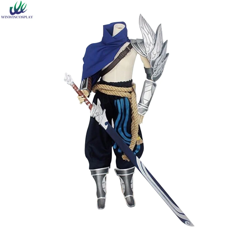 Костюм для косплея LOL Yasuo взрослых мужчин и женщин комикс вечевечерние НКИ на