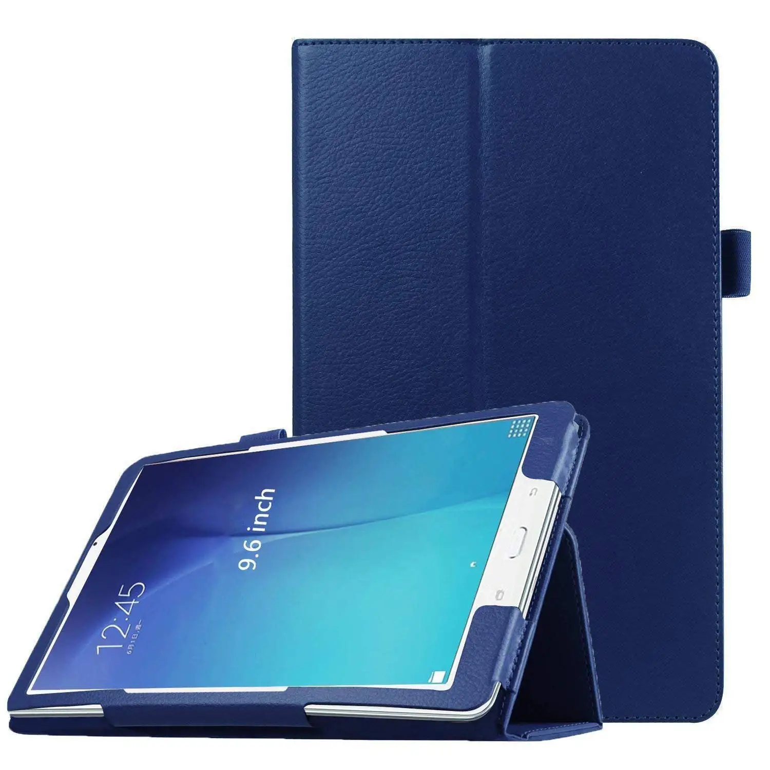 Чехол TabE 9,6 SM-T561 T560 T567 для samsung Galaxy Tab E 9," T560 Smart из искусственной кожи Folio Stand складной Стенд стилус держатель - Цвет: T560 T561 dark blue