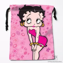Изготовленные на заказ сумки Betty Boop на шнурке для путешествий, мини-сумка для плавания, пеших прогулок, игрушечная сумка, размер 18x22 см#0412-04-225